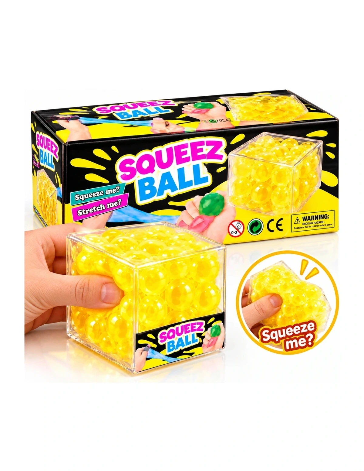 [P000417] SQUEEZE BALL CUBE - SQUISH TIKTOK - CAR TOY