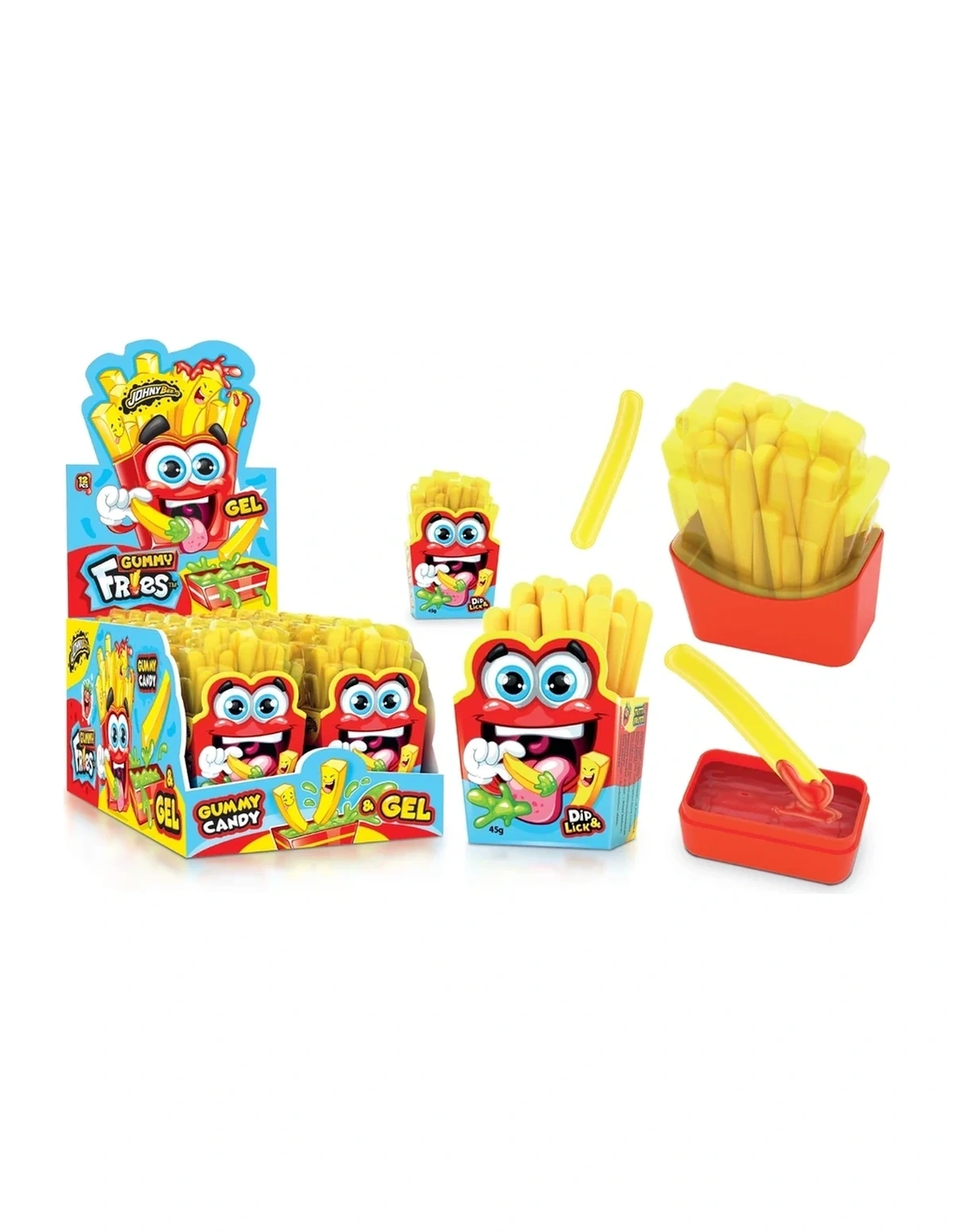 [P000323] GUMMY FRIES - GUMMY CANDY - GEL - DIP & LICK [JB]