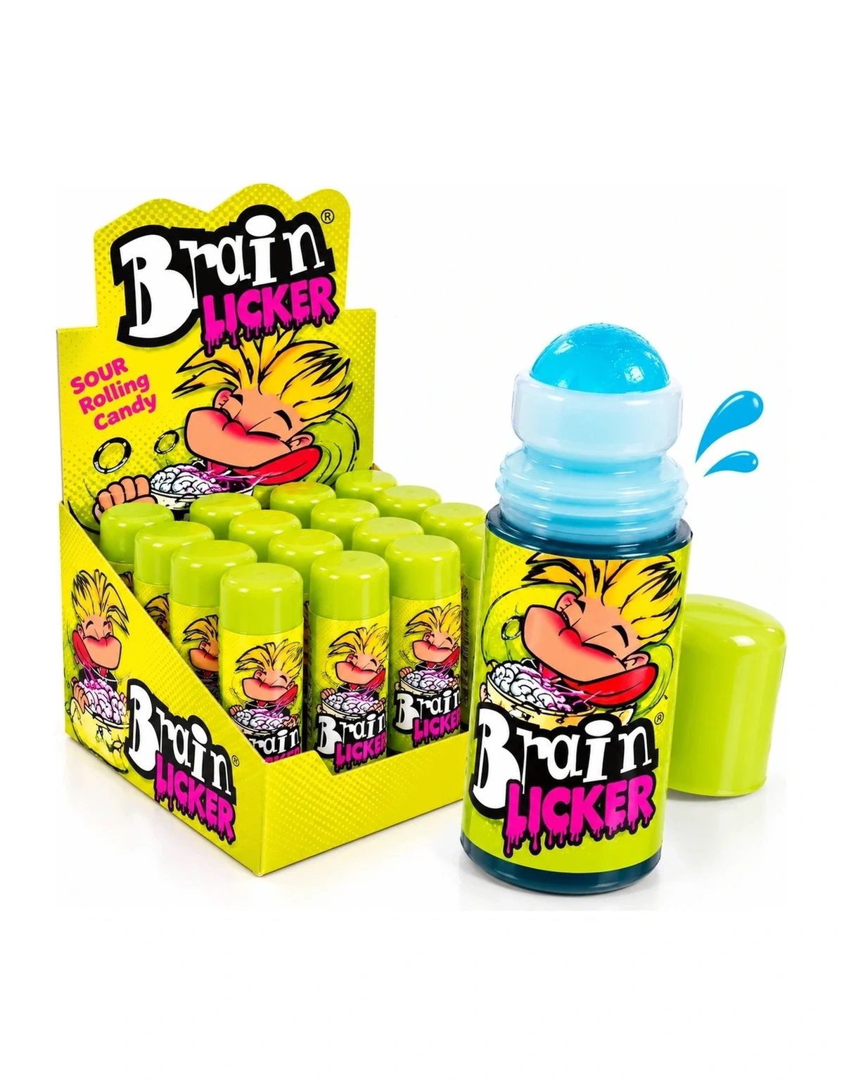 [P000200] BRAIN LICKER - SOUR ROLLING CANDY [YE]