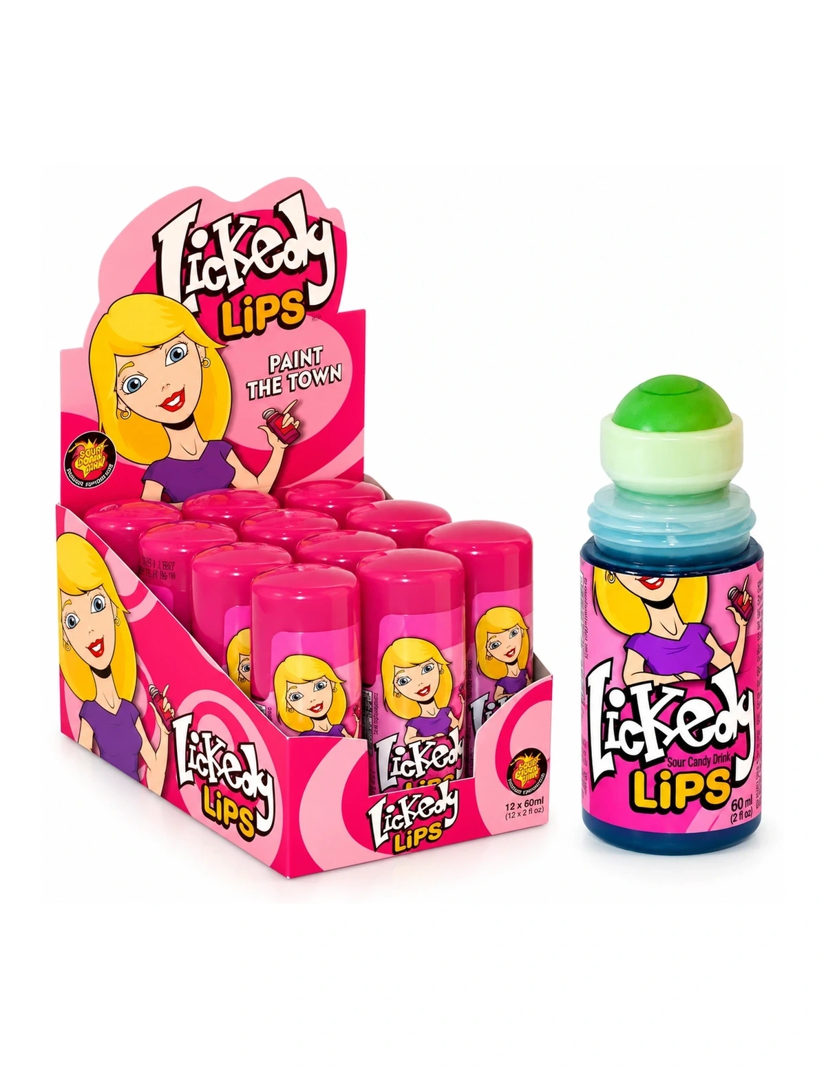 [P000199] LICKEDY LIPS - ROLLER CANDY [YE]