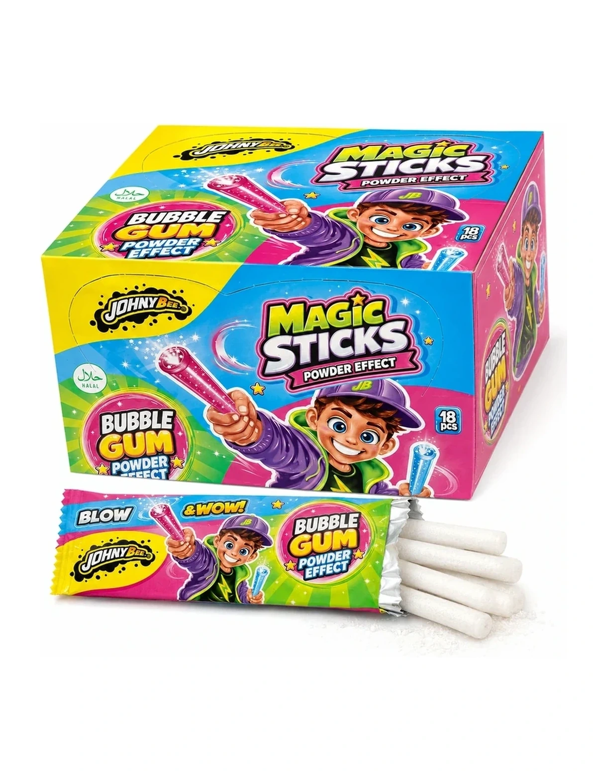 [P000342] MAGIC STICKS POWDER EFFECT - BUBBLE GUM [JB]