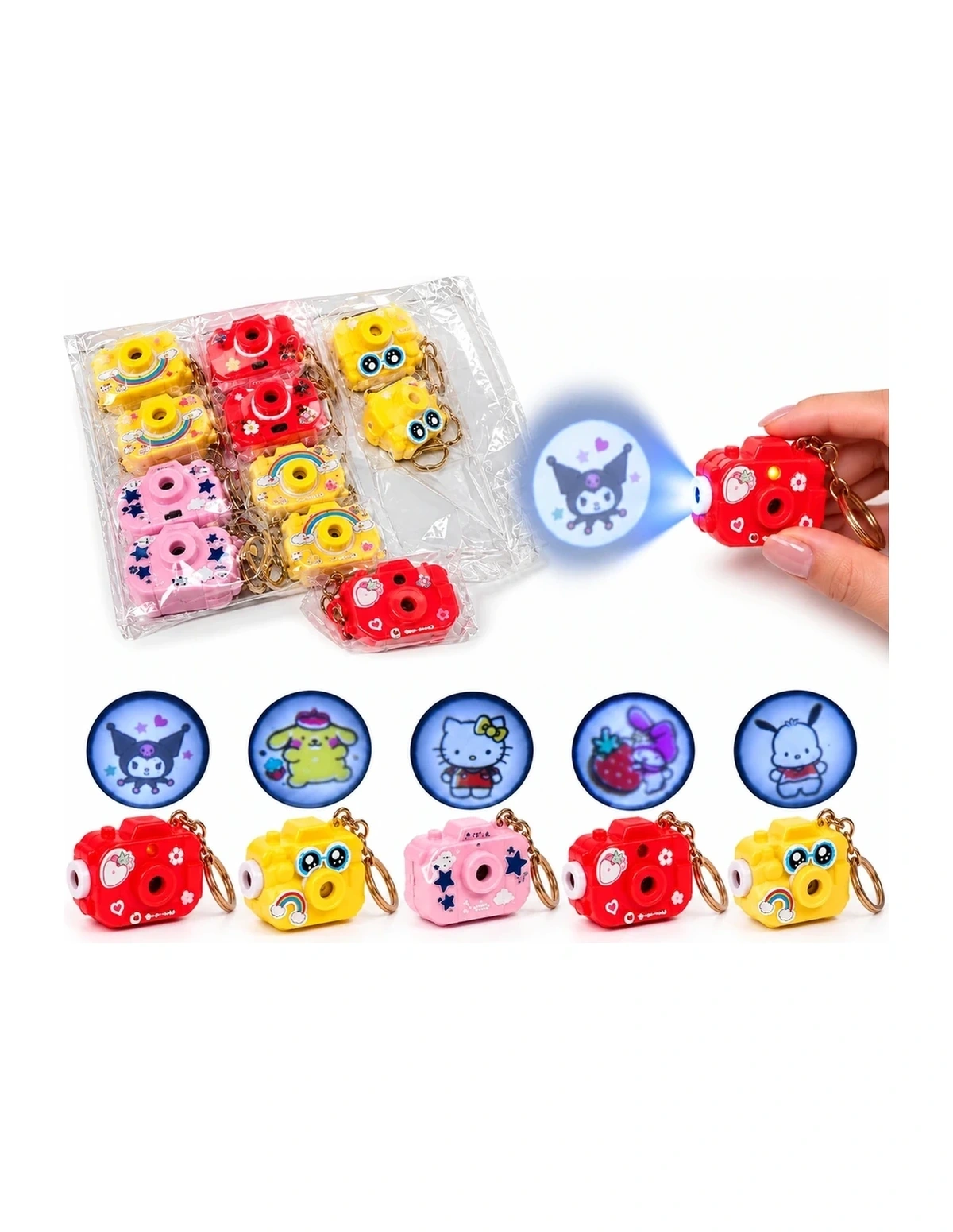 [P000366] CAMERA PROJECTOR KEY RING - CAR TOY