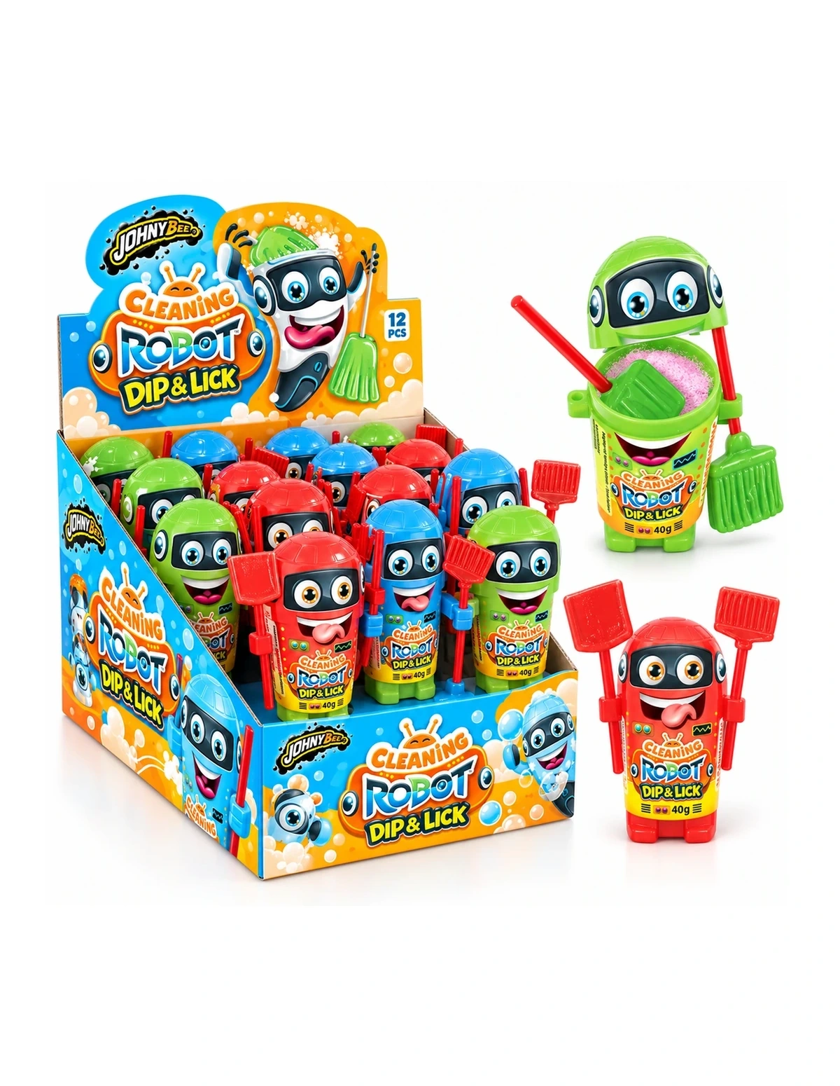 [P000039] CLEANING ROBOT - DIP & LICK - LOLLIPOP [JB]