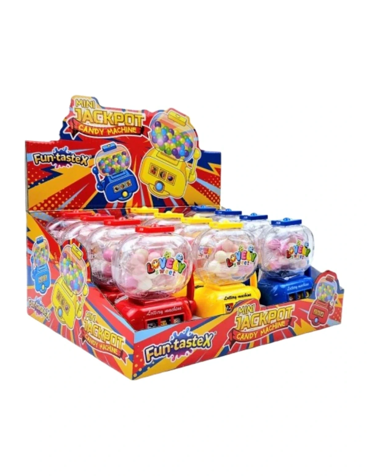 [P000297] FUN - TASTEX - MINI JACKPOT - CANDY MACHINE [YE]
