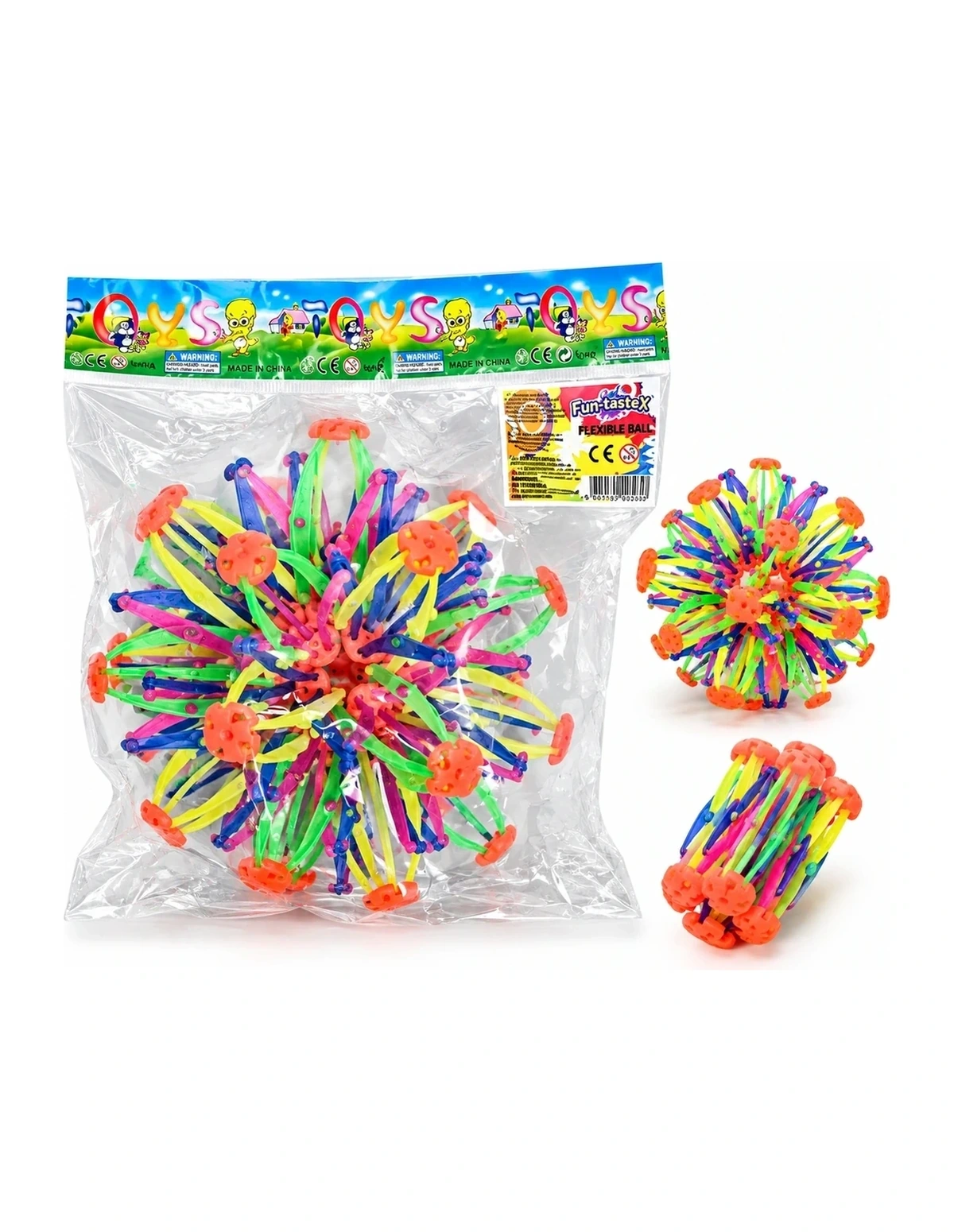 [P000352] FUN - TASTEX FLEXIBLE BALL - FOR METAL STAND [YE]