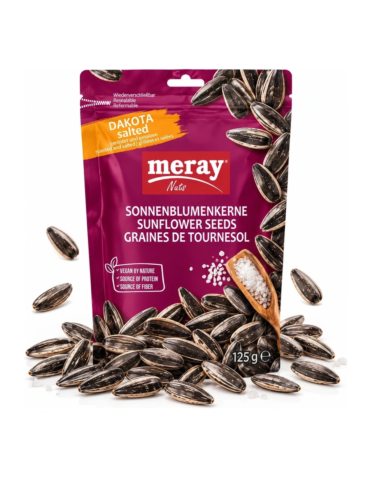 [P000372] MERAY SUNFLOWER SEEDS '125G - SALTED