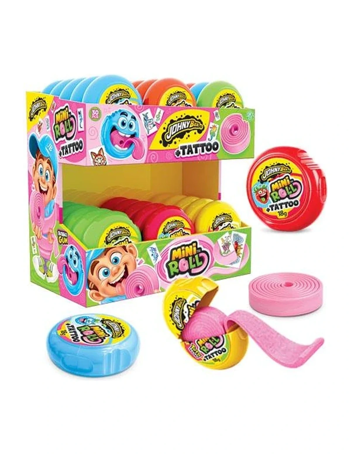 [P000330] MINI ROLL + TATTOO - BUBBLE GUM [JB]