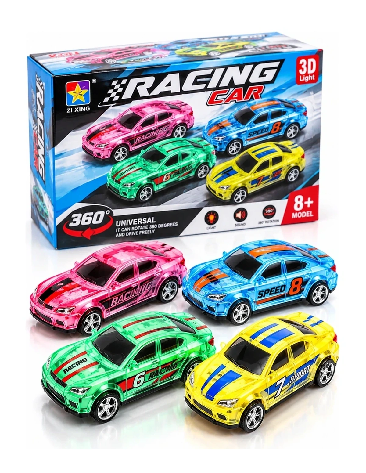 [P000369] RACING CAR PREMIUM - 3 BATTERIES - CAR TOY