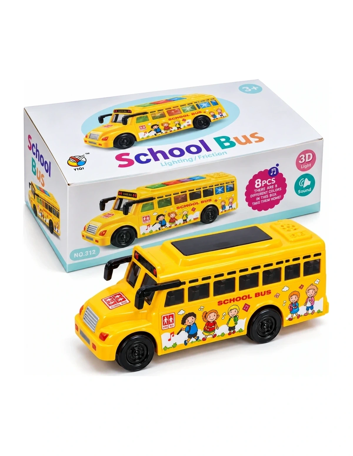 [P000370] SCHOOL BUS - CAR TOY