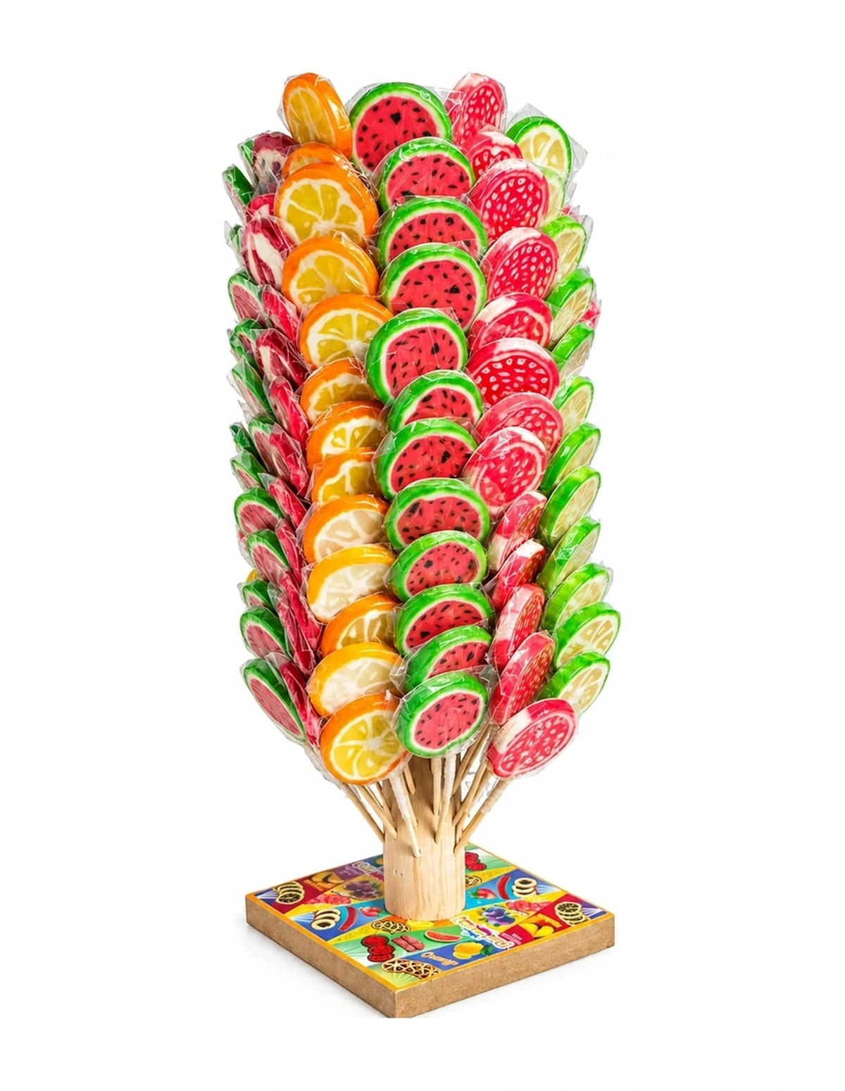 [P000267] SOSYETE - DESIGN CANDY ROCKS - LOLLIPOP STAND '150 [YE]