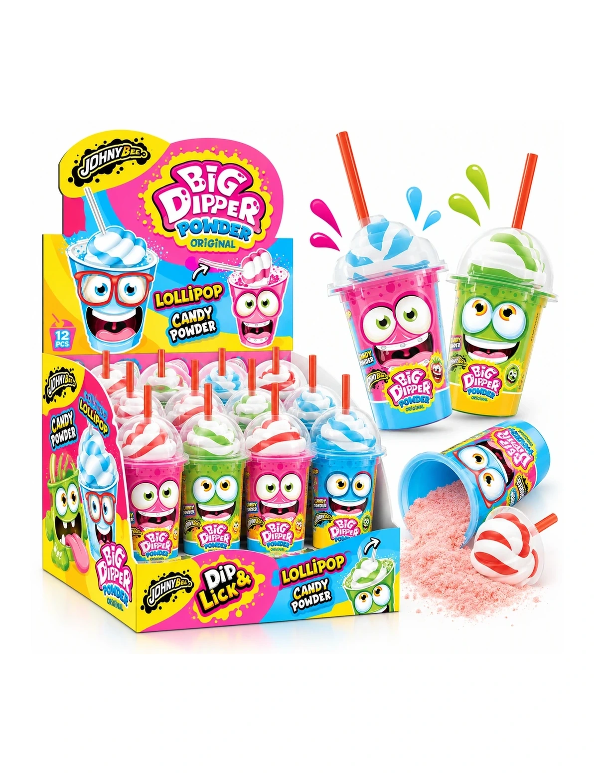 [P000037] BIG DIPPER POWDER ORIGINAL - LOLLIPOP & POWDER - DIP & LICK [JB]