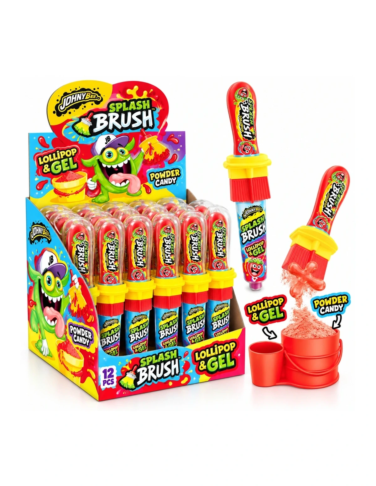 [P000343] SPLASH BRUSH - LOLLIPOP & GEL - POWDER CANDY [JB]