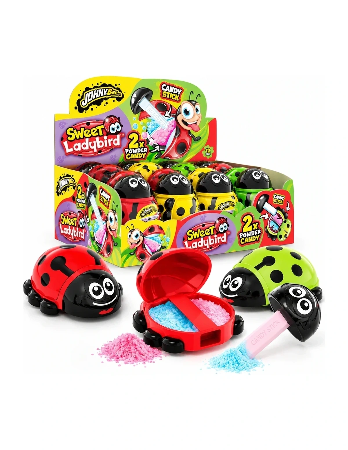 [P000396] SWEET LADYBIRD - CANDY STICK - LOLLIPOP & POWDER [JB]