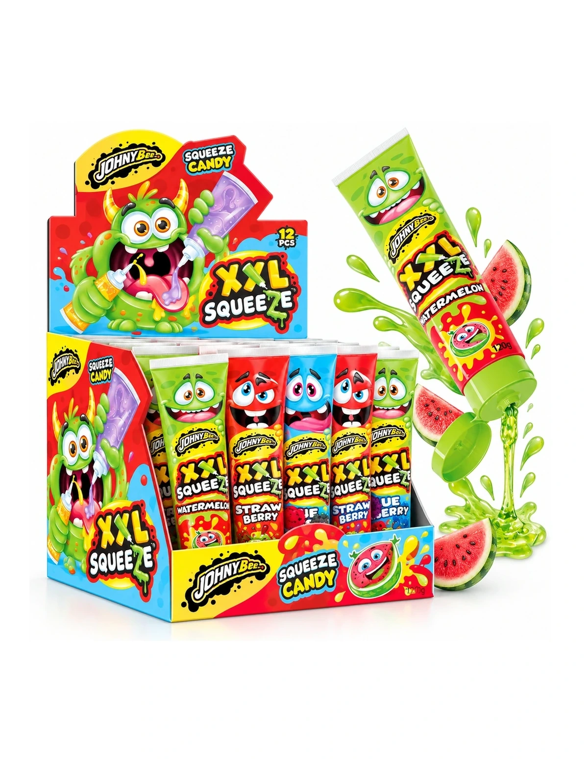 [P000158] XXL SQUEEZE - SQUEEZE CANDY - CANDY FRUIT GEL [JB]