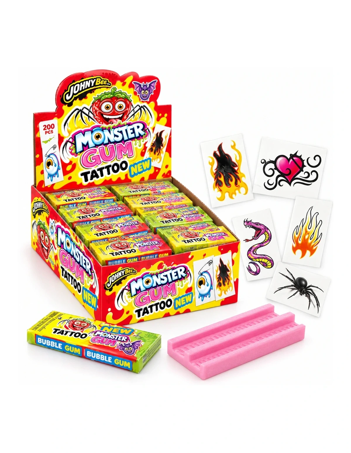 [P000008] MONSTER GUM + TATTOO [JB]